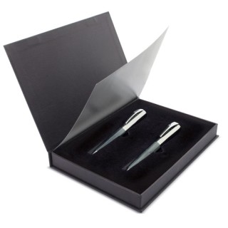 Set bolígrafo y pluma con estuche Pierre Cardin personalizado